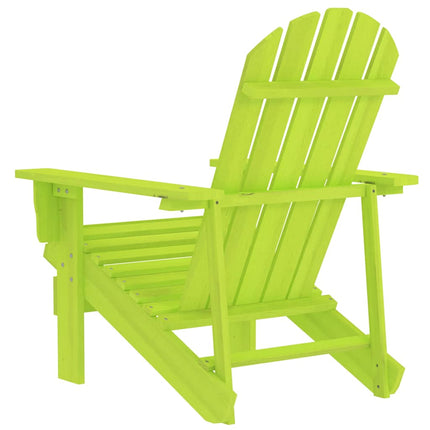 Adirondackstol massivt granträ grön