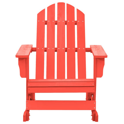 Gungstol adirondack massivt granträ röd
