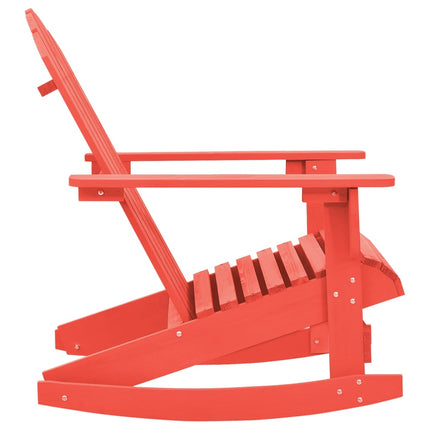 Gungstol adirondack massivt granträ röd