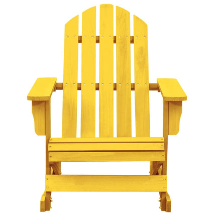 Gungstol adirondack massivt granträ gul