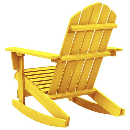 Gungstol adirondack massivt granträ gul
