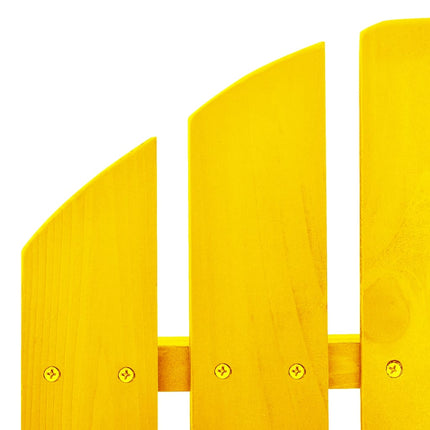 Gungstol adirondack massivt granträ gul