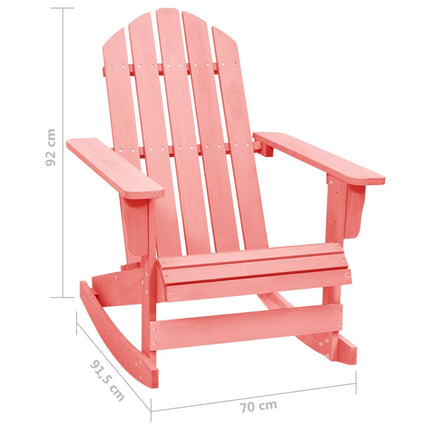 Gungstol adirondack massivt granträ rosa