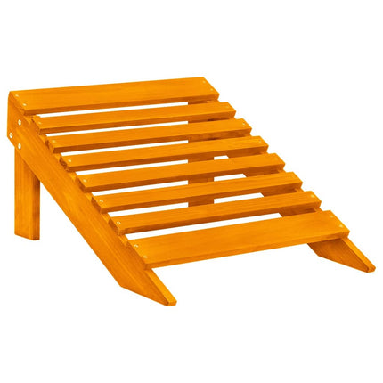 Adirondackstol med fotpall 2-sits granträ orange