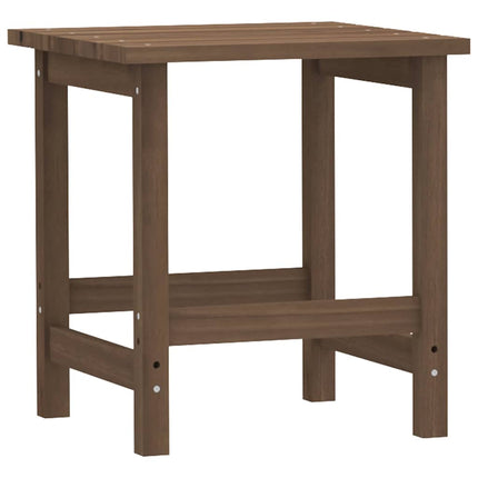Adirondackstol med bord massivt granträ brun