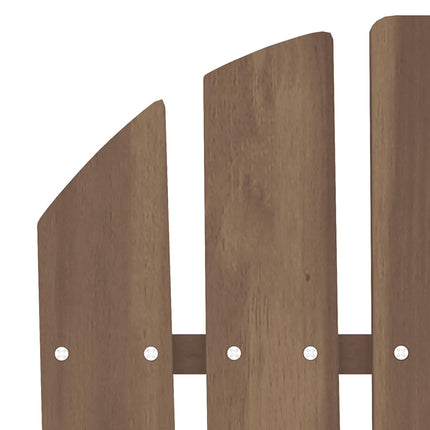 Adirondackstol med bord massivt granträ brun