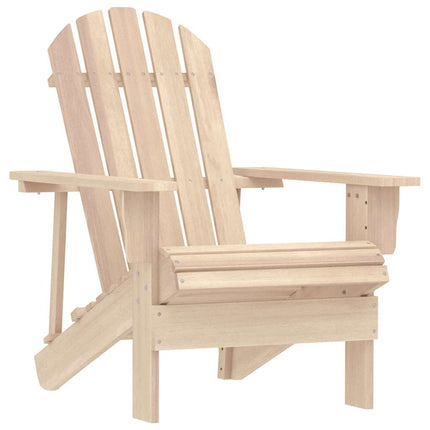 Adirondackstol med bord massivt granträ