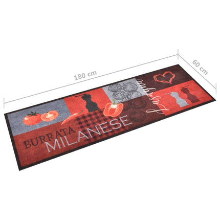 Köksmatta maskintvättbar tomater 60x180 cm