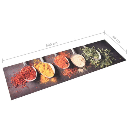 Köksmatta maskintvättbar skedar 60x300 cm
