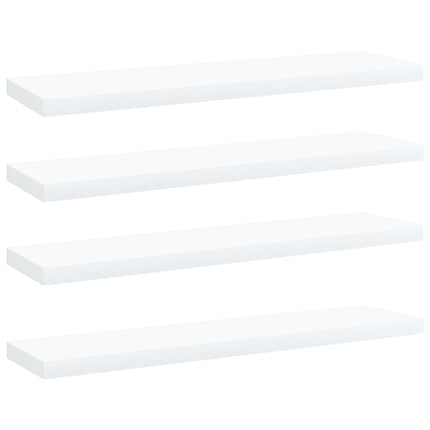Hyllplan 4 st vit 40x10x1,5 cm konstruerat trä