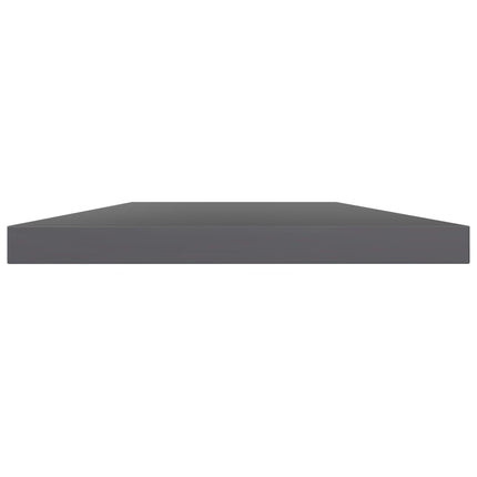 Hyllplan 8 st grå högglans 40x20x1,5 cm konstruerat trä