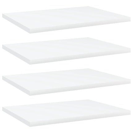 Hyllplan 4 st vit 40x30x1,5 cm konstruerat trä