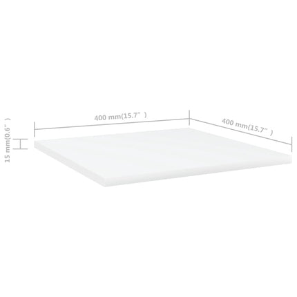 Hyllplan 4 st vit 40x40x1,5 cm konstruerat trä