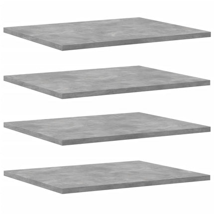 Hyllplan 8 st betonggrå 40x50x1,5 cm konstruerat trä