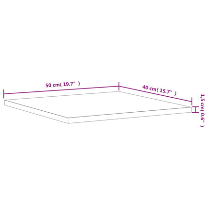 Hyllplan 8 st betonggrå 40x50x1,5 cm konstruerat trä