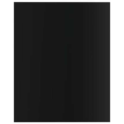Hyllplan 8 st svart högglans 40x50x1,5 cm konstruerat trä
