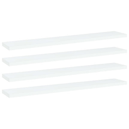 Hyllplan 4 st vit 60x10x1,5 cm konstruerat trä