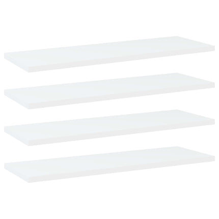Hyllplan 4 st vit 60x20x1,5 cm konstruerat trä