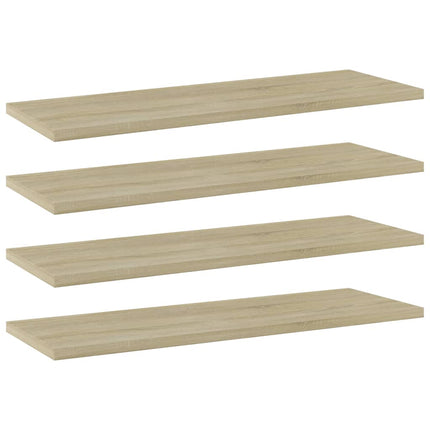 Hyllplan 4 st sonoma-ek 60x20x1,5 cm konstruerat trä