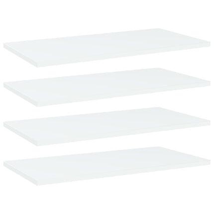 Hyllplan 4 st vit 60x30x1,5 cm konstruerat trä