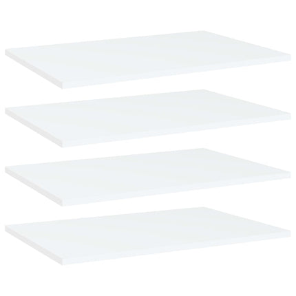 Hyllplan 4 st vit 60x40x1,5 cm konstruerat trä
