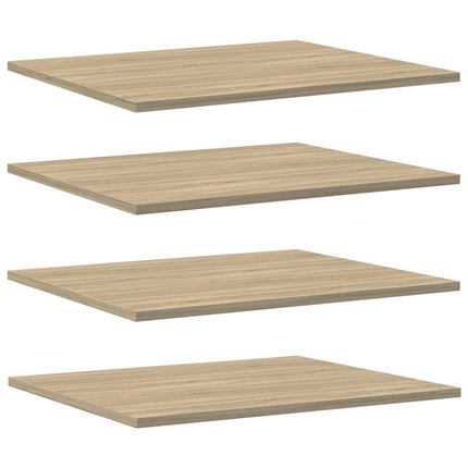 Hyllplan 8 st sonoma-ek 60x50x1,5 cm konstruerat trä