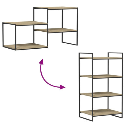 Hyllplan 8 st sonoma-ek 60x50x1,5 cm konstruerat trä