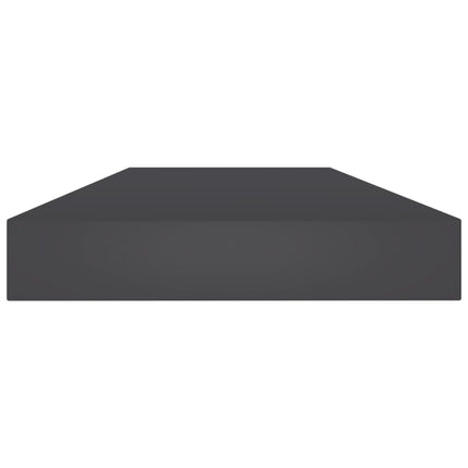 Hyllplan 8 st grå 80x10x1,5 cm konstruerat trä