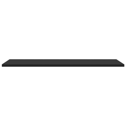 Hyllplan 4 st svart 80x30x1,5 cm konstruerat trä
