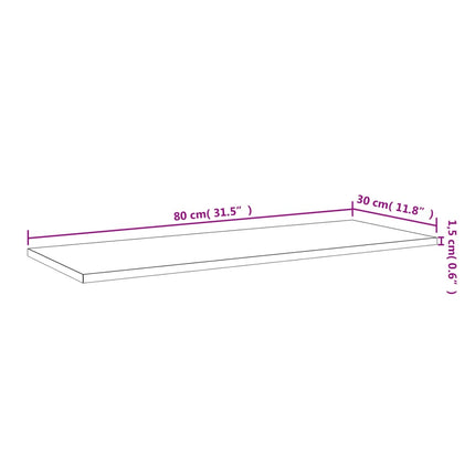 Hyllplan 4 st svart 80x30x1,5 cm konstruerat trä