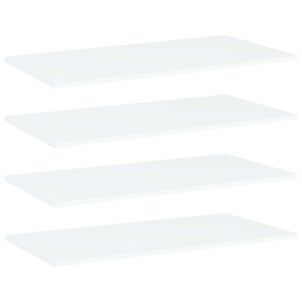 Hyllplan 4 st vit 80x40x1,5 cm konstruerat trä