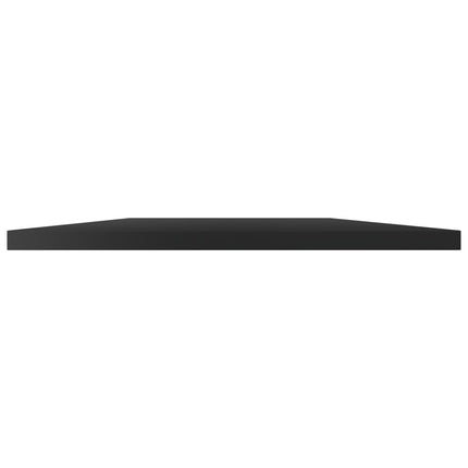 Hyllplan 8 st svart högglans 100x30x1,5 cm konstruerat trä
