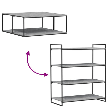 Hyllplan 4 st betonggrå 100x50x1,5 cm konstruerat trä