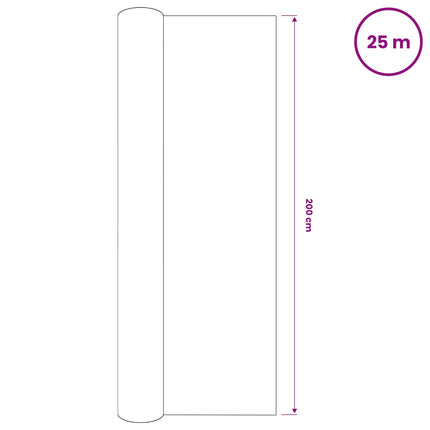 Insynsskyddsnät antracit 2x25 m HDPE 75 g/m²