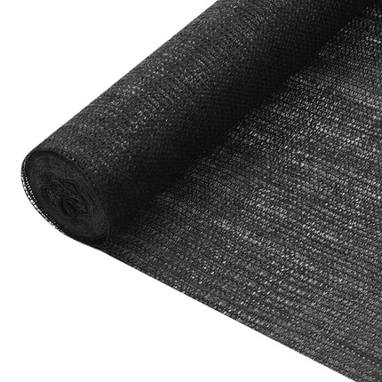 Insynsskyddsnät svart 2x10 m HDPE 75 g/m²