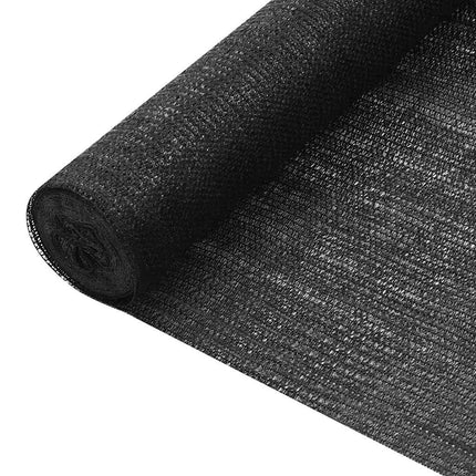 Insynsskyddsnät svart 3,6x50 m HDPE 75 g/m²