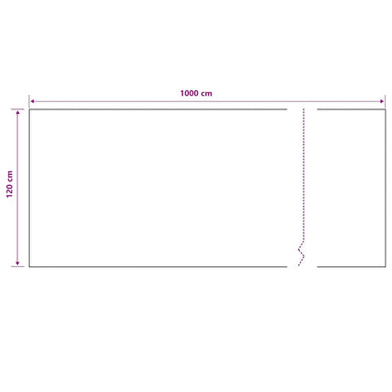 Insynsskyddsnät svart 1,2x10 m HDPE 195 g/m²
