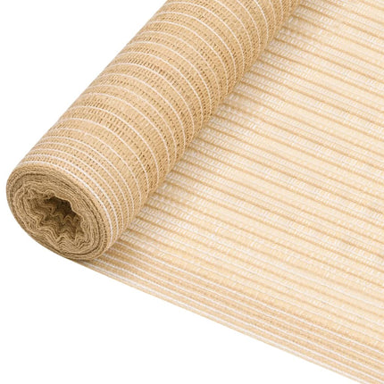 Insynsskyddsnät beige 2x50 m HDPE 75 g/m²