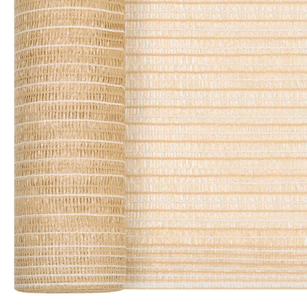 Insynsskyddsnät beige 2x25 m HDPE 195 g/m²