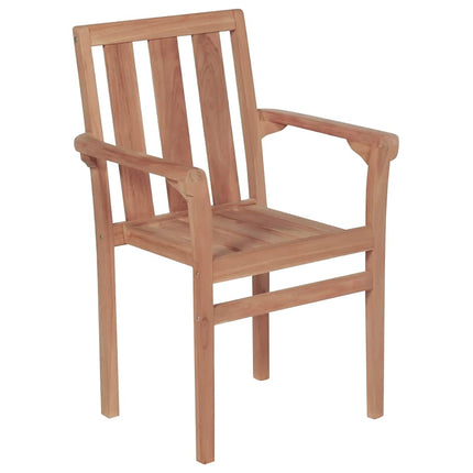Trädgårdsstolar 2 st med röda dynor massiv teak