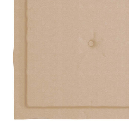 Trädgårdsstolar med beige dynor 2 st massiv teak
