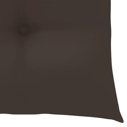 Trädgårdsstolar med dynor taupe 3 st massiv teak
