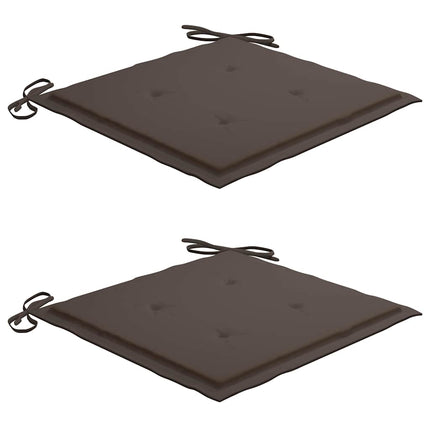 Gungstol med taupe dyna massiv teak