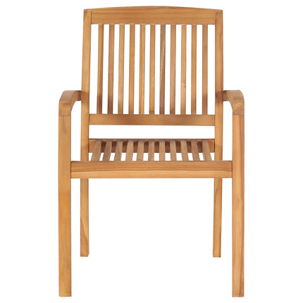 Trädgårdsstolar med beige dynor 2 st massiv teak
