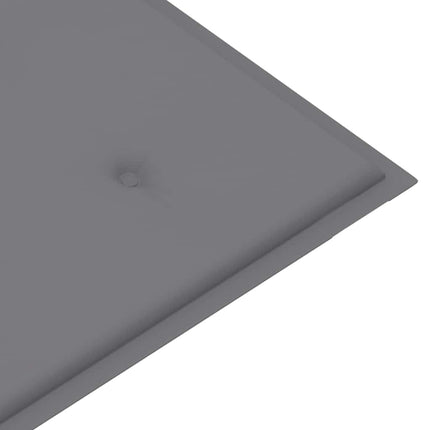 Trädgårdsbänk med dyna 120 cm massivt akaciaträ