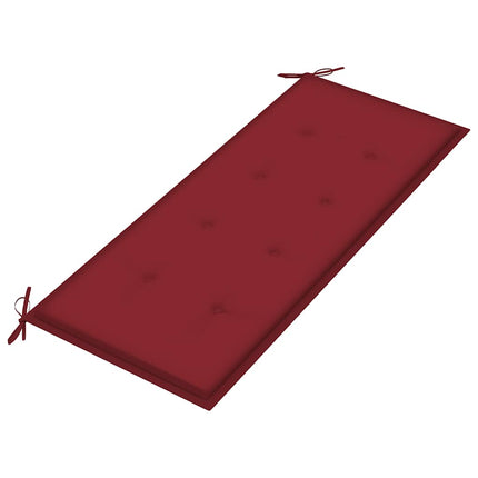 Trädgårdsbänk med dyna 120 cm massivt akaciaträ