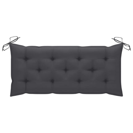 Trädgårdsbänk med dyna 120 cm massivt akaciaträ