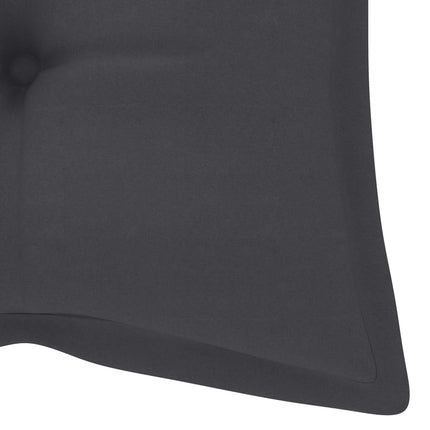 Trädgårdsbänk med dyna 120 cm massivt akaciaträ