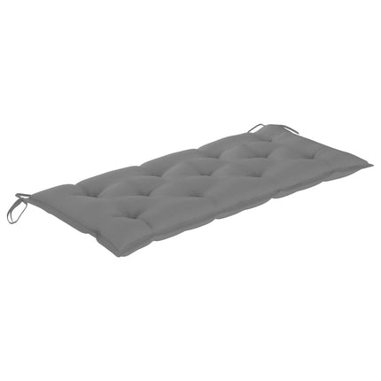 Trädgårdsbänk med dyna 120 cm massivt akaciaträ