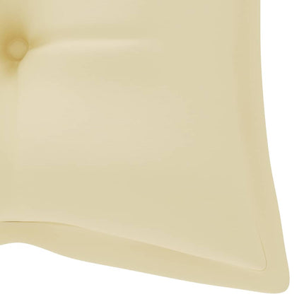 Trädgårdsbänk med dyna 120 cm massivt akaciaträ
